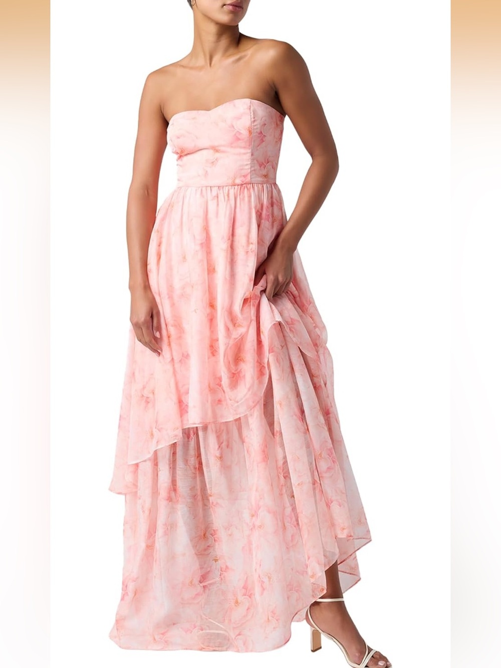 Lulus Alana Tiered Printed Maxi Dress Tiered Elegant Printed Gown 2632/bb15-11